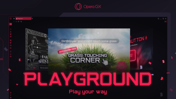 Opera GX, Playground tanıtıldı