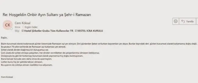 Zorlu Holding mail
