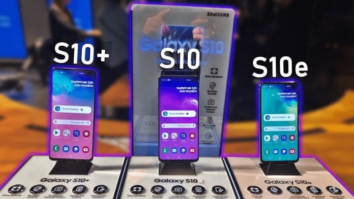 Galaxy s10, S10+ ve S10e Android 10