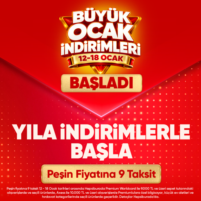 Hepsiburada Büyük Ocak İndirimleri