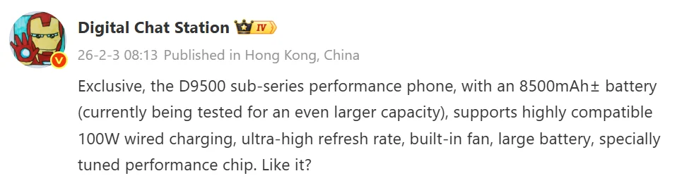 Redmi K90 özellikleri