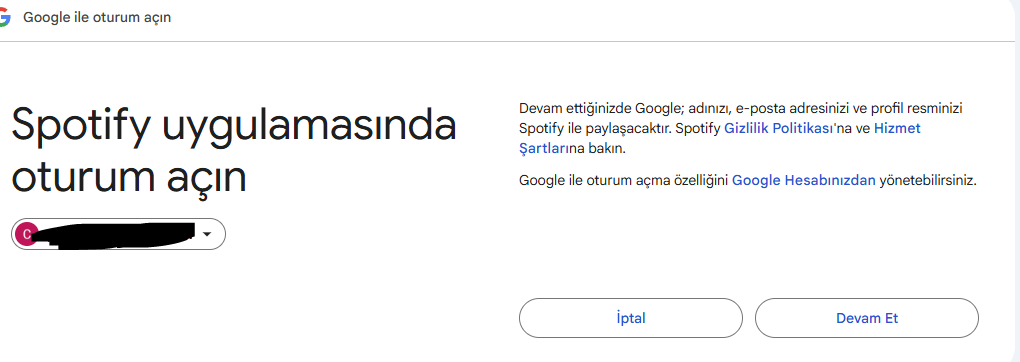 Spotify hesap oluşturma